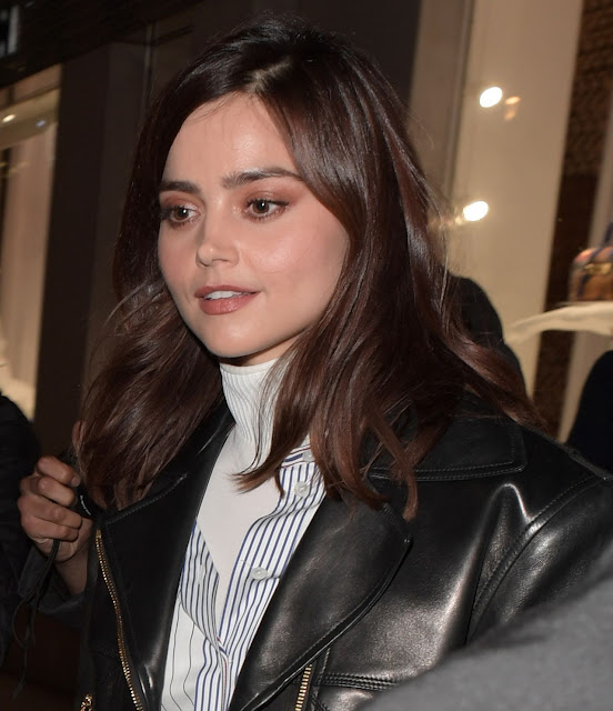 Jenna Coleman Style Photo Leaving Vogue Gingernutz Event in London