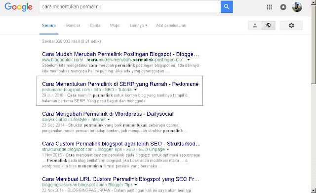 permalink seo on page