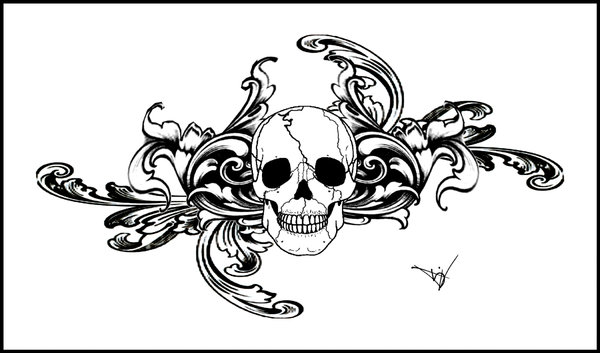 skull tattoo design. skull tattoo design. gothic