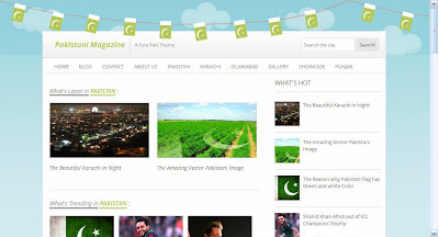 Pakistani Mag Blogger Template