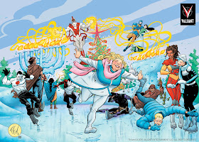 Happy Holidays from Valiant Comics! - Art by Tom Fowler