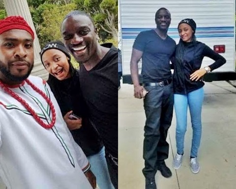 Grass to Grace: Banned Hausa Actress, Rahama Sadau Spotted with Akon & Others on a Movie Set in L.A (Photos)