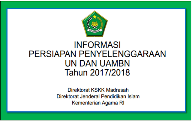 Contoh Rincian Anggaran Pelaksanaan Kegiatan UN dan UAMBK Tahun 2018