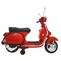 junior a003 vespa PX150 official licensed battery toy motorcycle