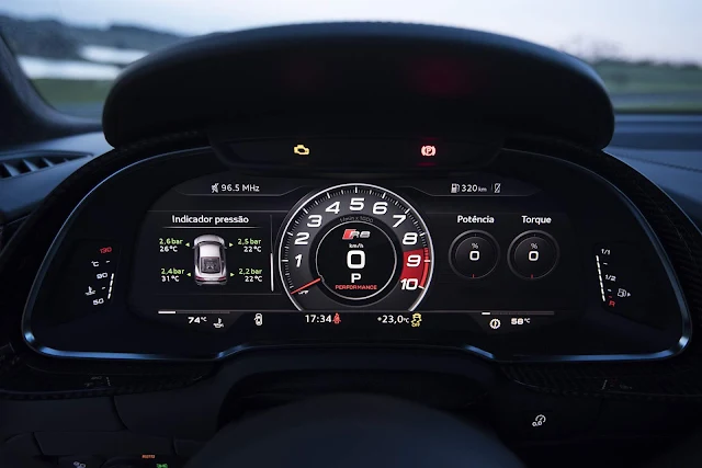 Audi R8 V10 Plus 2018 - Brasil - interior