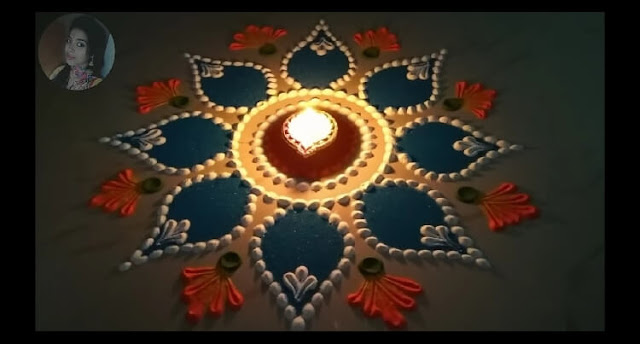 easy rangoli design for diwali