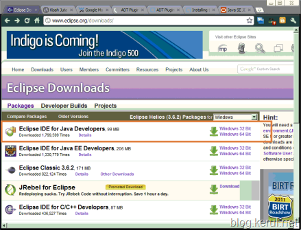 kerul.net: Eclipse Helios + Android Development Toolkit ...