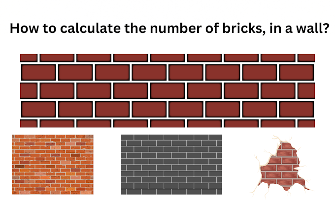 How to calculate the Number of bricks, in a wall?