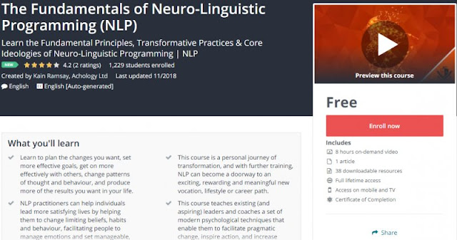 [100% Free] The Fundamentals of Neuro-Linguistic Programming (NLP)