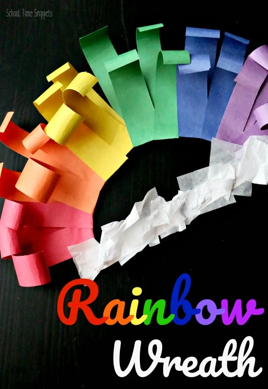 rainbow paper craft