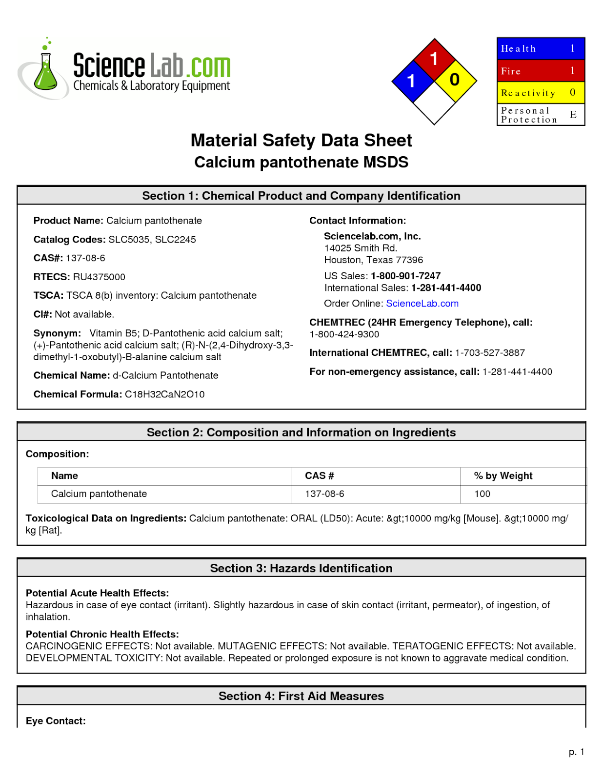 Dokumen Material Safety Data Sheet (MSDS) ~ Evasheee