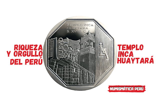 Moneda alusiva al Templo Inca Huaytará