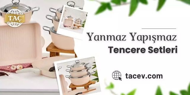 Taç Yanmaz Yapışmaz Tencere Setleri
