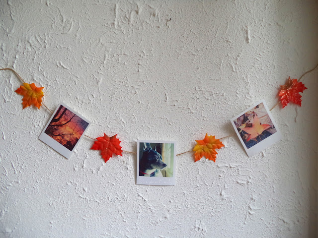 DIY Leaf Garland / DIY Polaroid Garland