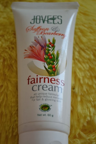 Jovees Saffron &amp; Bearberry Fairness Cream R   eview 