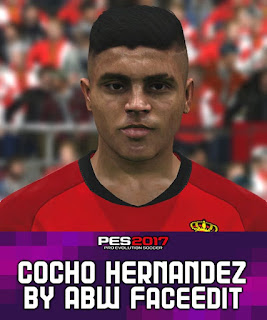 PES 2017 Faces Cocho Hernandez by ABW_FaceEdit