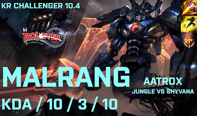 KT Malrang Aatrox JG vs Shyvana - KR Challenger 10.4