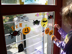 halloween gel sticker decorations for play