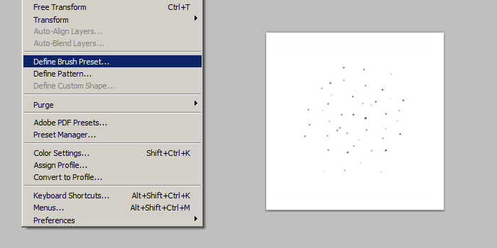 custom photoshop starfield brush