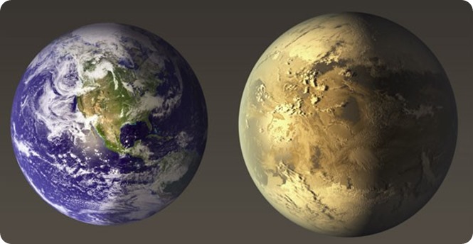 Nasa mostra comparação entre a Terra e o Kepler-186f (Foto Nasa)