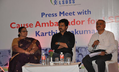 Karthi sivkumar At Cause Ambassador For LSD Press Meet stills