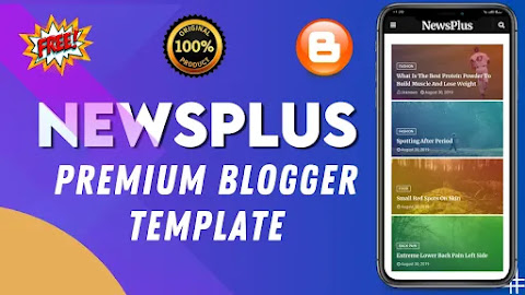 NewsPlus Premium Blogger Template free download 