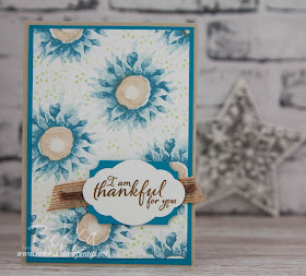 Marina Mist Painted Harvest Thank You Cards.  Buy your Stampin' Up! UK Supplies here