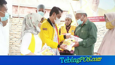 Gerakan Sosial, Partai Golkar Tebingtinggi Kembali Berbagi Kemasyarakat Tambangan