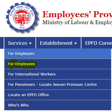 For Employees link