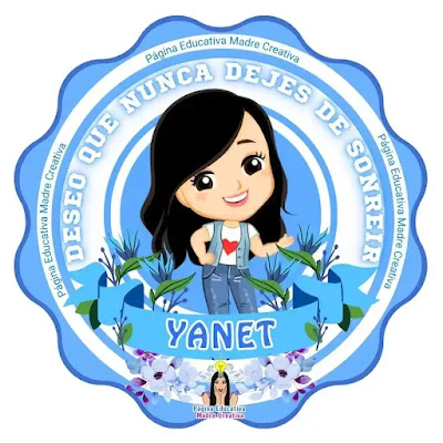 PIN Nombre YANET Deseo que nunca dejes de sonreír SOLAPIN