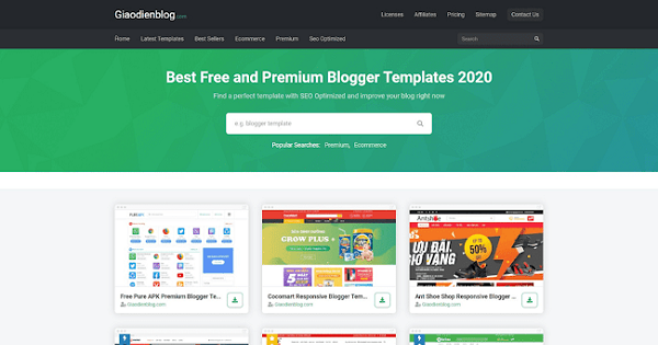 Templateify Premium Blogger Template 2020
