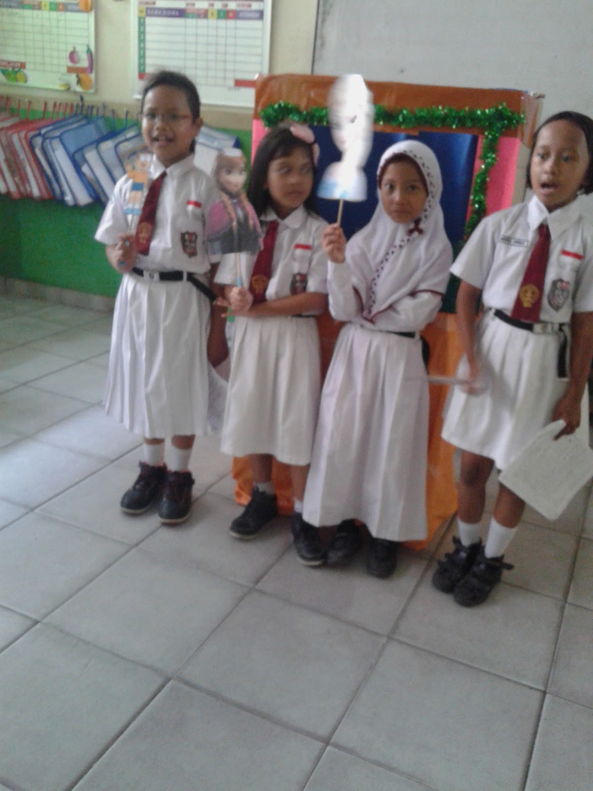 Pembelajaran Bahasa Indonesia metode bermain peran siswa SDN Jagakarsa 08 Pagi