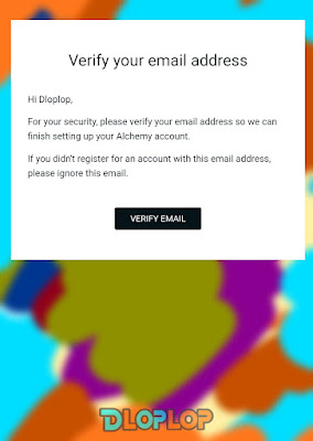 Account verification via email