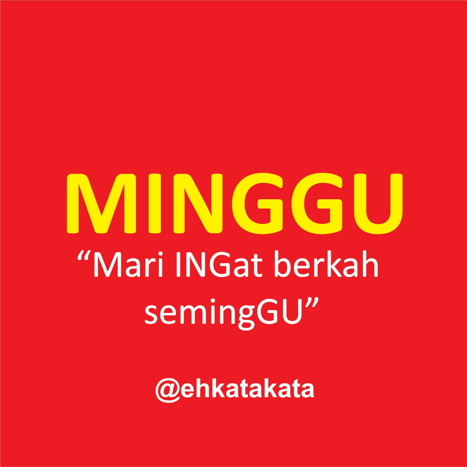 Kumpulan Kata Kata Mutiara Hari Minggu