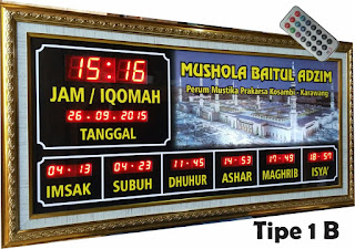 jadwal Sholat Digital dan Timer Iqomah