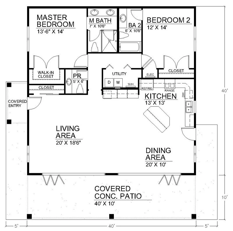 Spacious Open Floor Plan House Plans with the Cozy Interior