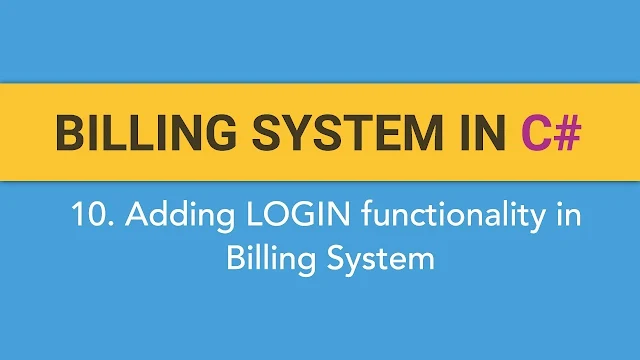 Billing System with C Sharp and MS SQL Server Database Course by Vijay Thapa