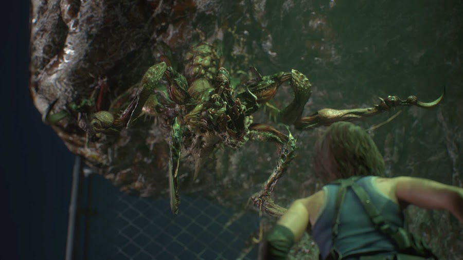 resident evil 3 remake screenshot image jill valentine drain deimos umbrella incineration disposal plant raccoon city