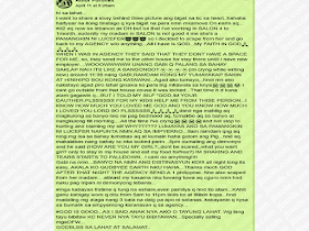 An OFW in Lebanon shared her ordeal and the struggle she went through including spending nights inside her employer's toilet as her male employer was harassing her sexually, locking her inside the house, which she described as "living in hell".  It is not the only case where OFWs especially those who are deployed as household service workers in the Middle East, to have experienced abuse and maltreatment. If not for their family back home, they would not endure these kinds of hardships and burden.  Advertisement         Sponsored Links       The OFW who shared her unpleasant experience in a social media group said she was able to do it because she cannot bear the burden anymore.    She first worked in a salon but unfortunately, her relationship with her "madam" wasn't good. She escaped from the salon and went back to the agency without anything but faith in God.  Because there was no available job for her at that time, she was temporarily deployed in a household. Again it did not turn out good. As she describes it, it was like a nightmare.  At the middle of the night, she was awakened with someone embracing her and touching her. She managed to get off but the house was locked. She then ran to the toilet and stayed there and cried until morning.    When it was 9am she went out of the toilet when she thought that no one was in the house, that time she was so hungry. Still, she cannot leave the house because it was locked. At 5pm, her employer went home saying: "How are you, my girl? Don't be scared. What do you want, girl, only to stay in my house and eat my food for free?" Hearing those words, she was shaking and tears started falling down her cheeks. She was helpless.    Every night she takes refuge staying at the toilet until the agency sent another Filipina who also escaped from her employer. She was relieved knowing that she already has a companion. She was also hoping that somehow, her Lebanese employer will stop harassing her.  According to her, that was the very first time she shared it with anyone, even her family hardly know about it. She added that no matter how difficult her work will be, she will endure it. It wasn't easy to take care of 3 ill-mannered kids. Just do not lose faith in God because He will never forsake us.  She ended her message by saying "God bless all OFWs and thanks!"    Her story could be your story or even hundreds more of OFWs in Lebanon and other parts of the world. It is high time that they consider preparing to come home and make a living with the help of the government. OWWA is giving assistance and skills training to equip returning OFWs to set-up their own business in order to earn money and have a good future without having to leave their loved ones behind. One of these programs is the Balik-Pinas, Balik-Hanapbuhay Program where OFWs can receive P20K cash assistance. TESDA is also conducting free skills and entrepreneurship training for returning OFWs.    READ MORE:   List of Philippine Embassies And Consulates Around The World    Deployment Ban In Kuwait To Be Lifted Only If OFWs Are 100% Protected —Cayetano    Why OFWs From Kuwait Afraid Of Coming Home?   How to Avail Auto, Salary And Home Loan From Union Bank