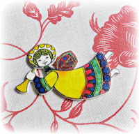 image shrinky dink christmas ornament angel