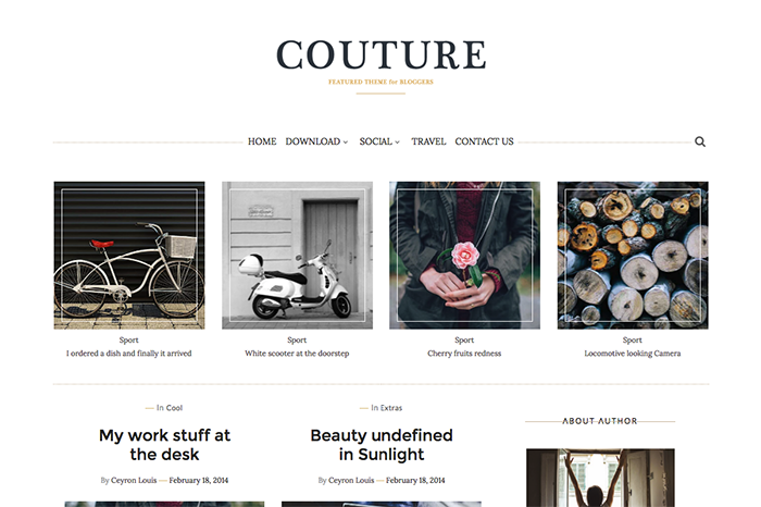 Couture Personal Blogger Template