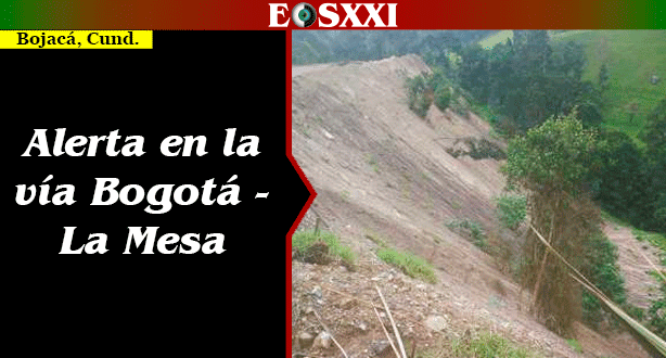 Obras de un particular originan contaminación y riesgo en la vía Bogotá - La Mesa