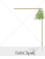 Christmas Tree Stencil Border