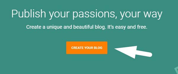 create blog in blogger