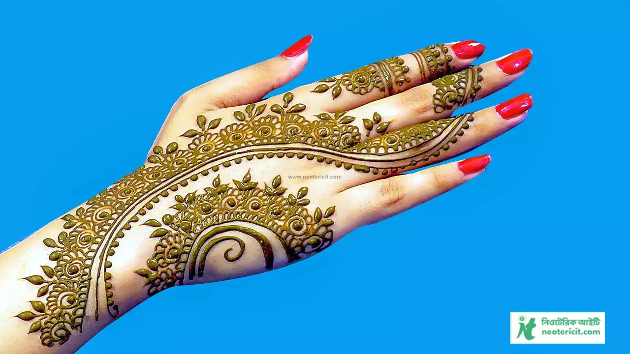 নতুন মেহেদী ডিজাইন ছবি - ঈদের নতুন মেহেদি ডিজাইন ২০২৩ - ঈদের নতুন মেহেদী ডিজাইন ছবি - New Mehndi designs for Eid - NeotericIT.com - Image no 2