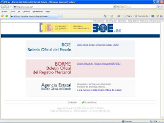 Nuevo portal general de BOE, BORME y Agencia Estatal del BOE