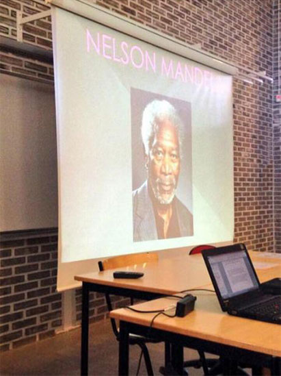 Nelson Mandela Morgan Freeman ~ The Oddest Box