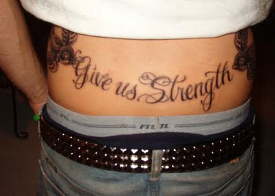 strength tattoos