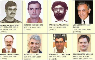 Presidentes de la Sección de Ajedrez del C.C. Sant Andreu desde 1972 a 2017