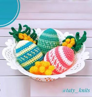 PATRON GRATIS HUEVO DE PASCUA AMIGURUMI 50408 🥚🐰